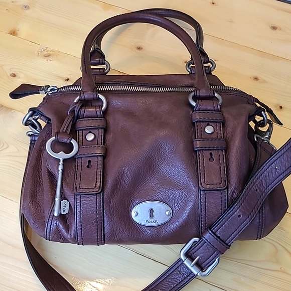 Fossil Handbags - ⭐️Host pick 02.24.24⭐️VTG Fossil Maddox Brown Leather purse satchel shoulder bag